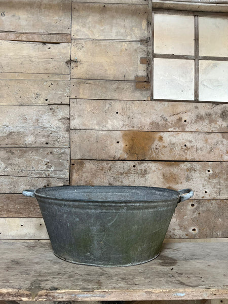 French Galvanised Tub