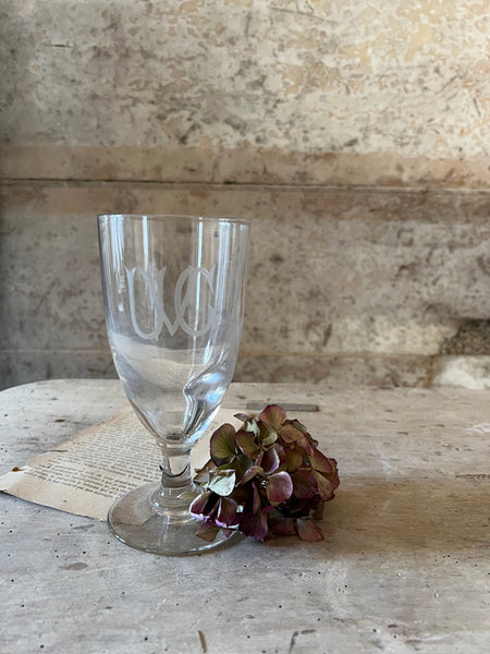 Monogrammed "UVG" Glassware