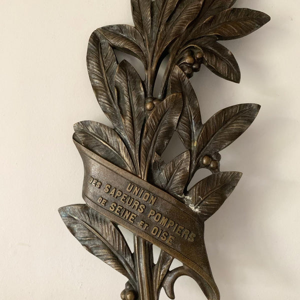 Bronze Fire Service Commemorative Decorative Plaque