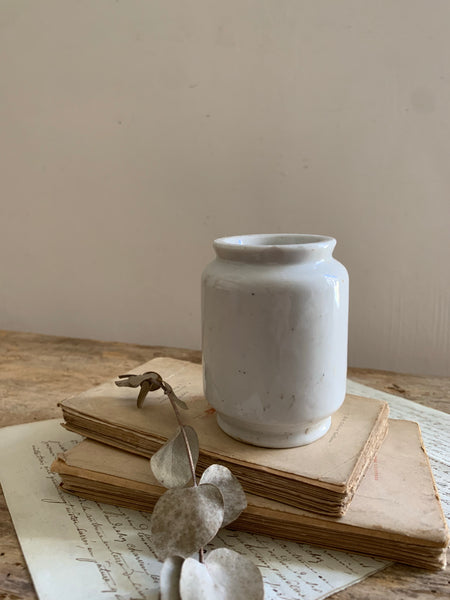 Antique Stoneware Cream Jar