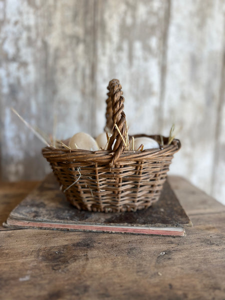 Vintage Handled Basket