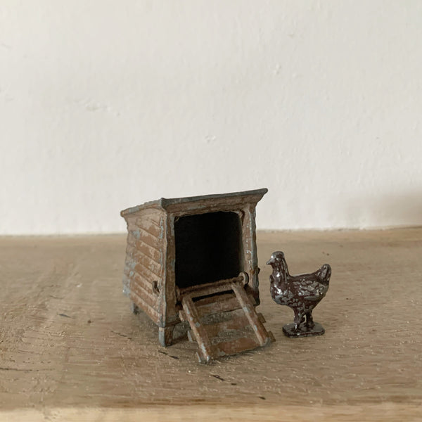 Vintage Chicken & Coop Toy