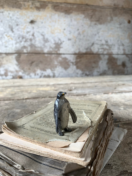 Vintage Lead Penguin Figurine