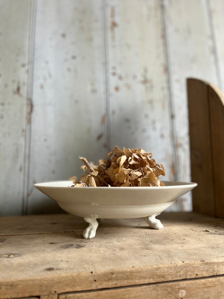 Vintage French Footed Berry Dish