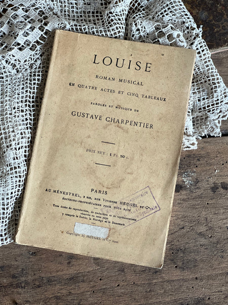 French Vintage Louise Book 1900