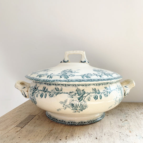 Large Vintage Floral Tureen