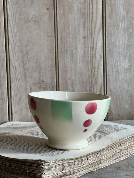 French Cute Stencil Cafe au Lait bowl