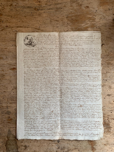 19th Century French Document