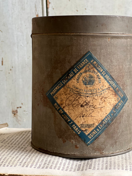 Vintage Chocolate Powder Tin