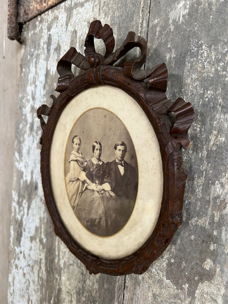 Antique Shabby Chic Framed Photograph