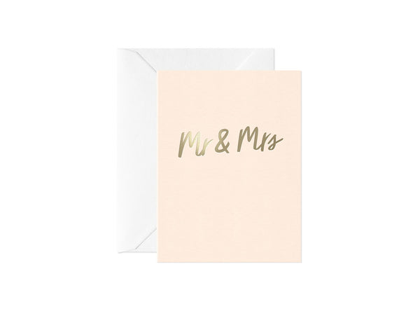 Mr & Mrs, Happy Thoughts Card