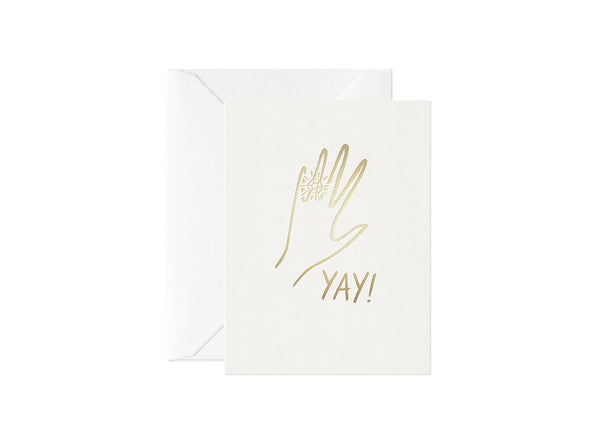 Yay Engagement, Happy Thoughts Card